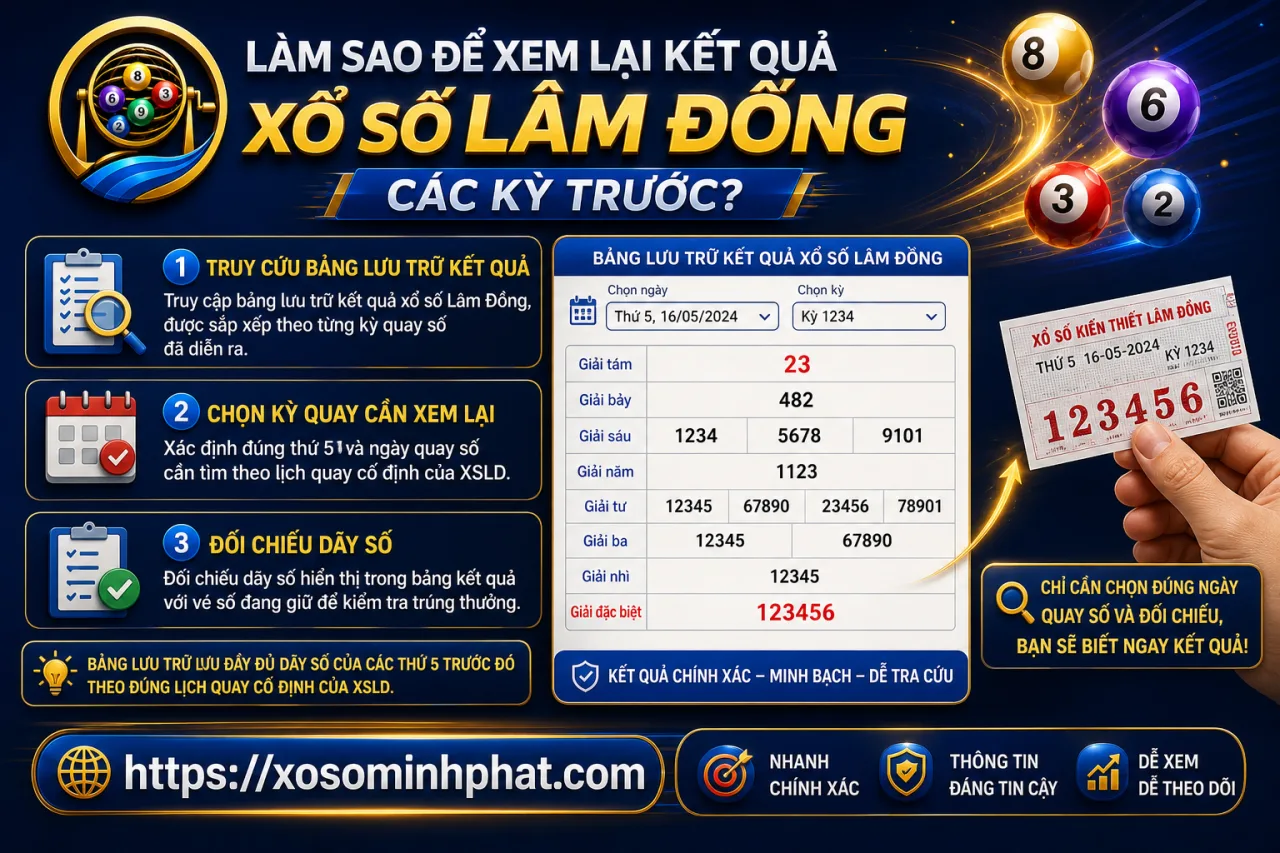 xem lại kết quả xổ số Lâm Đồng các kỳ trước