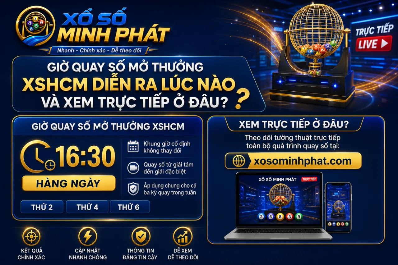 Giờ quay số mở thưởng XSHCM diễn ra lúc nào và xem trực tiếp ở đâu