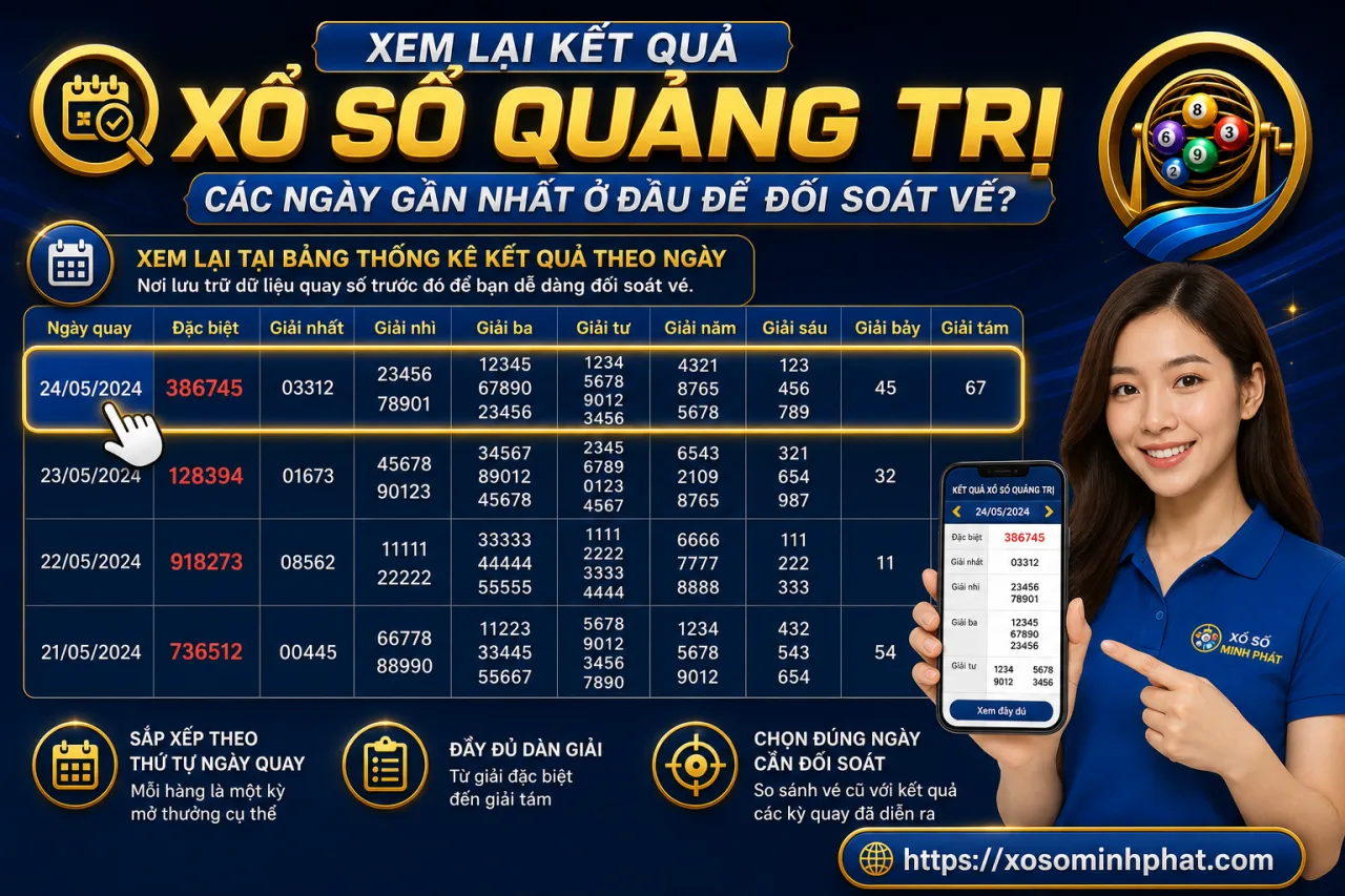 Xem lại kết quả xổ số Quảng Trị các ngày gần nhất ở đâu để đối soát vé