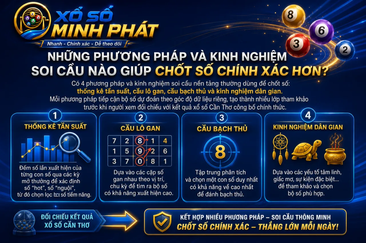 Những phương pháp và kinh nghiệm soi cầu nào giúp chốt số chính xác hơn