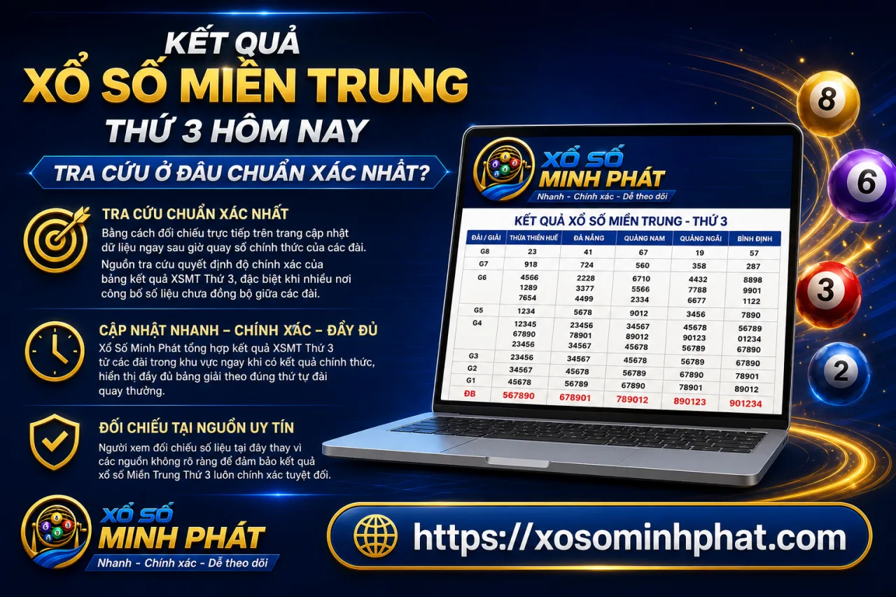 Kết quả xổ số Miền Trung Thứ 3 hôm nay tra cứu ở đâu chuẩn xác nhất