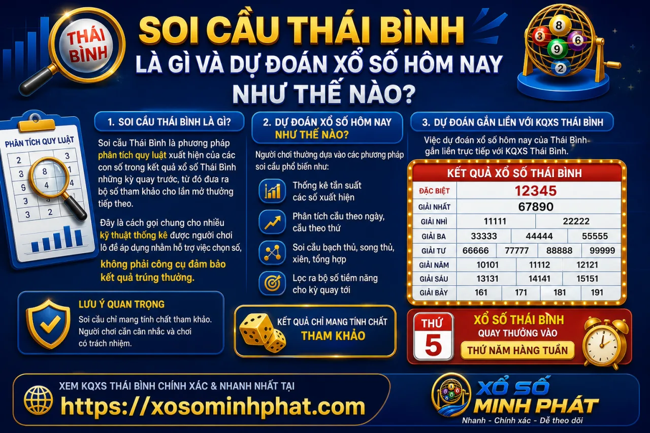 Soi cầu Thái Bình là gì và dự đoán xổ số hôm nay
