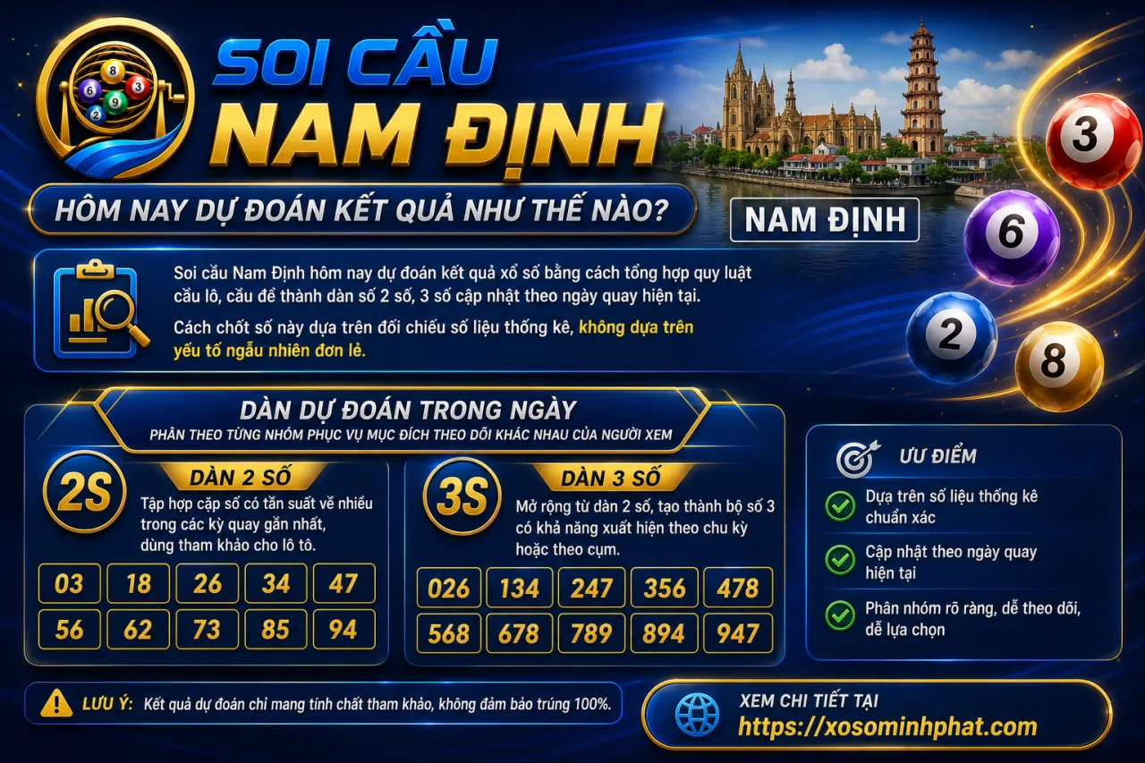 Soi cầu Nam Định hôm nay dự đoán kết quả