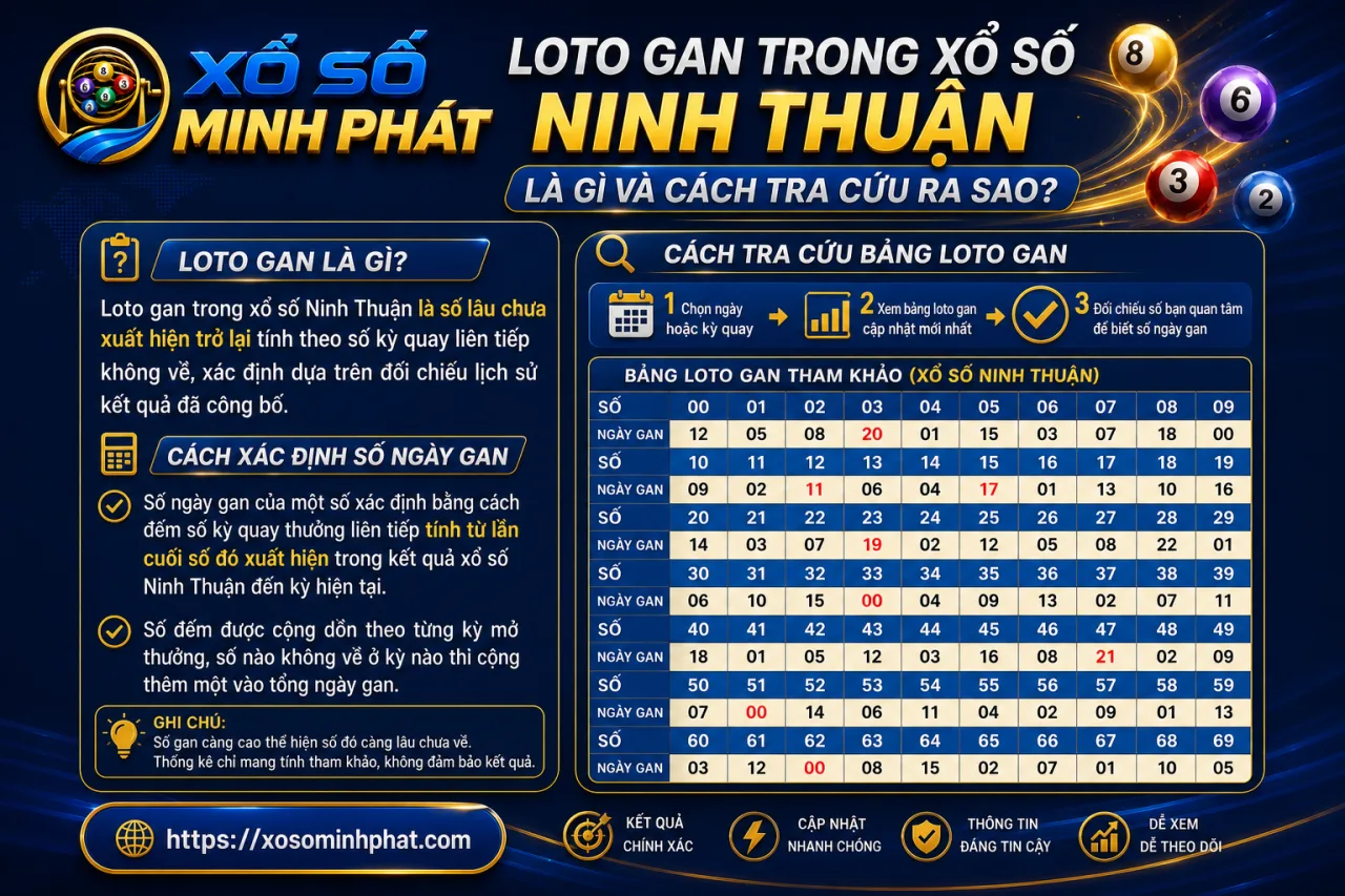 Loto gan trong xổ số Ninh Thuận là gì và cách tra cứu