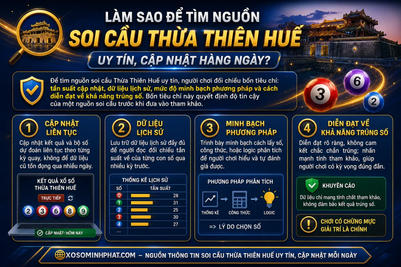 tìm nguồn soi cầu Thừa Thiên Huế uy tín, cập nhật hàng ngày