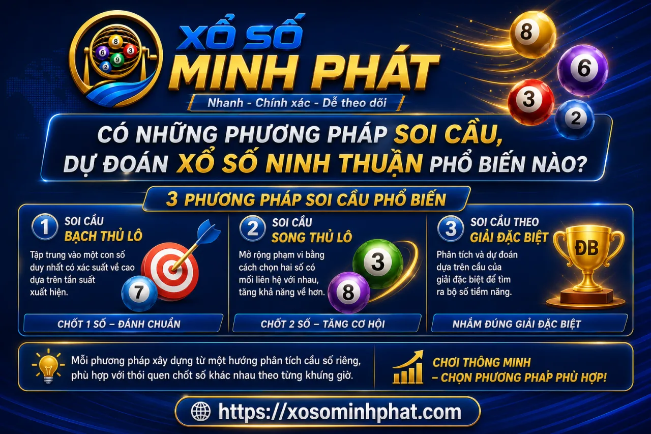 Có những phương pháp soi cầu, dự đoán xổ số Ninh Thuận phổ biến nào