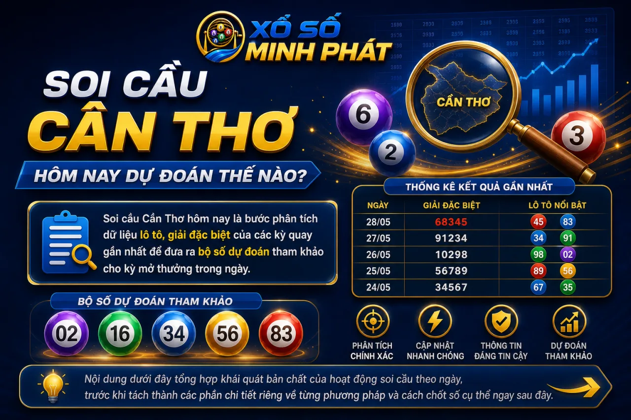 Soi cầu Cần Thơ hôm nay dự đoán thế nào