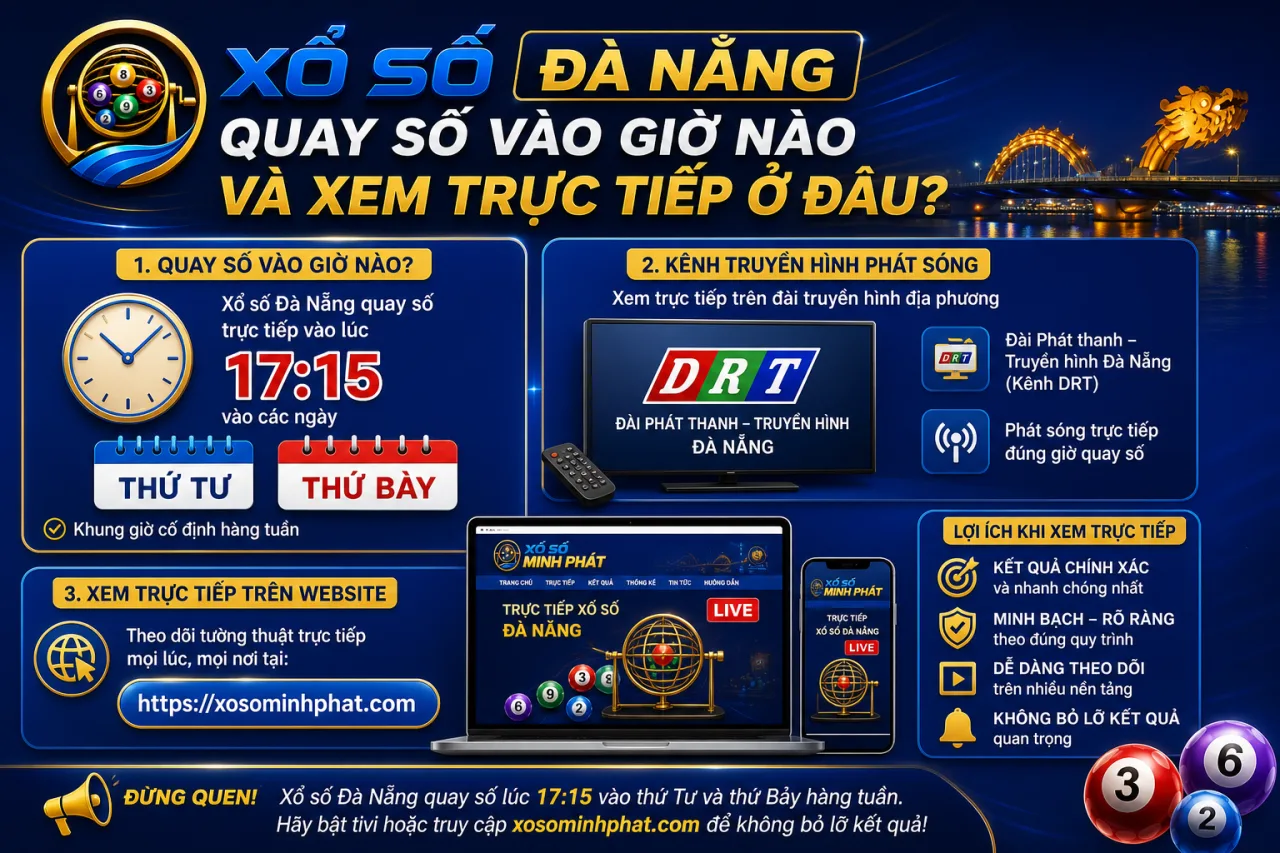 Xổ số Đà Nẵng quay số vào giờ nào và xem trực tiếp ở đâu